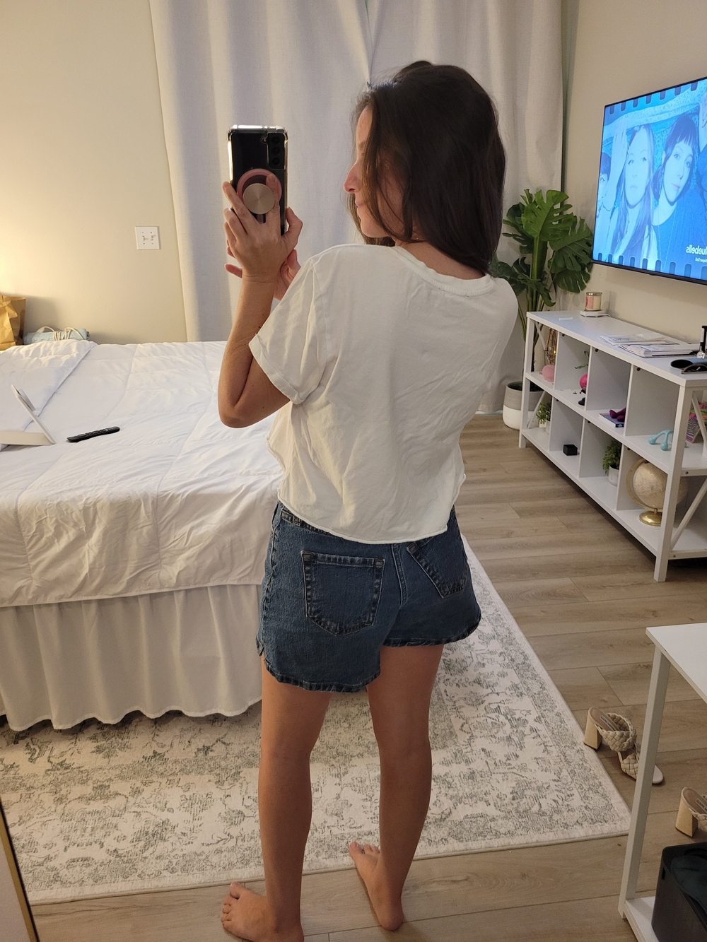Forever 21 White Short Sleeve Tee with Watermelon Patch - Picture 5 of 6